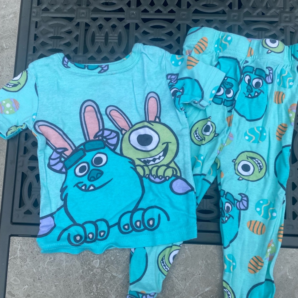 Disney Kids Pajama Set - Blue and Pink